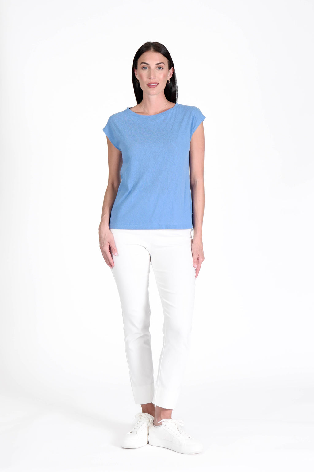 Spring Top Aegean Blue