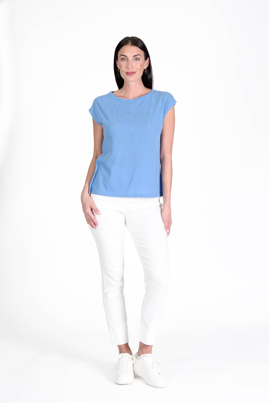 Spring Top Aegean Blue