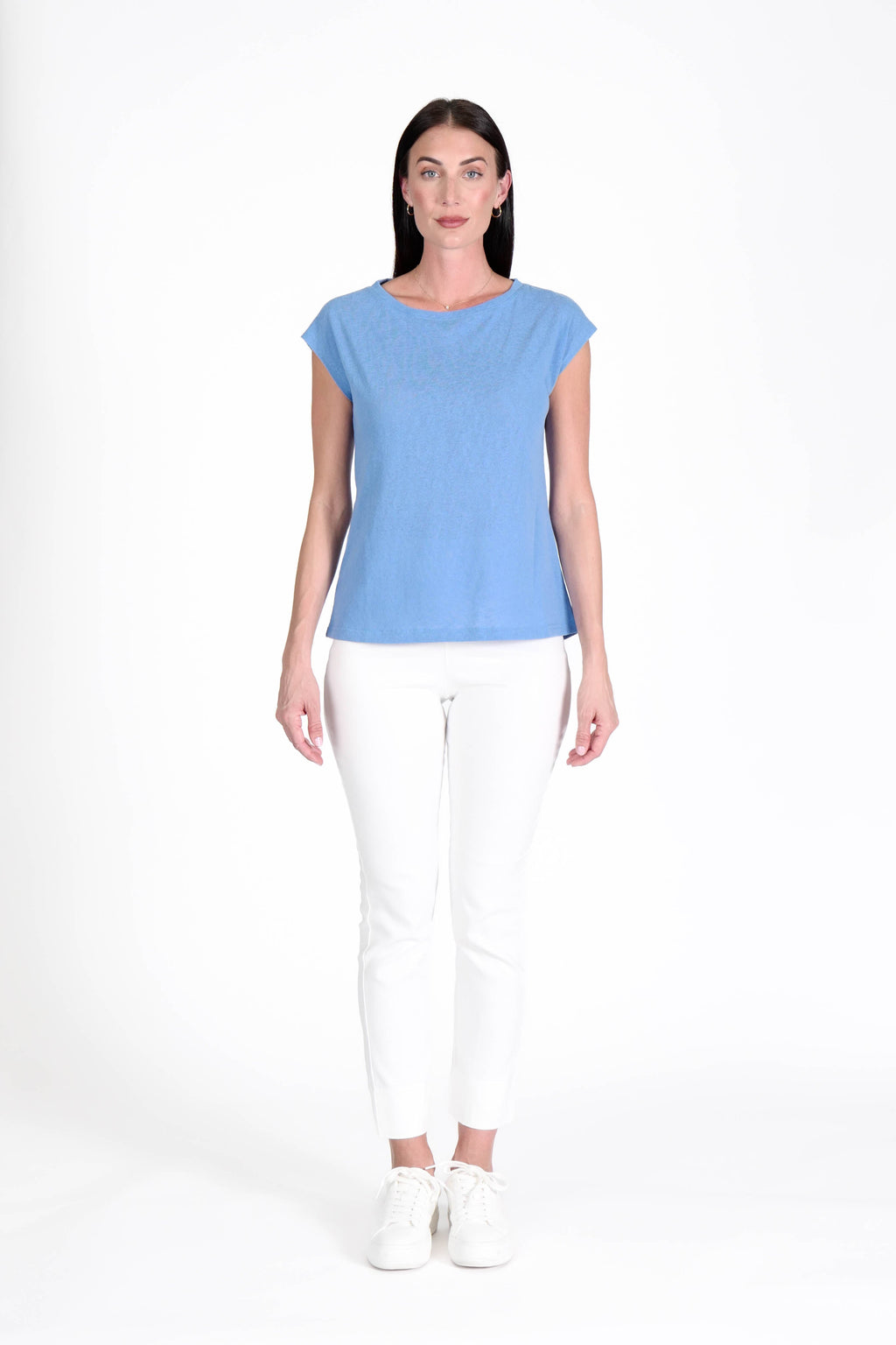 Spring Top Aegean Blue