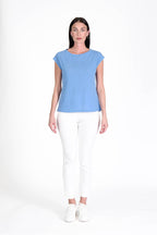 Spring Top Aegean Blue