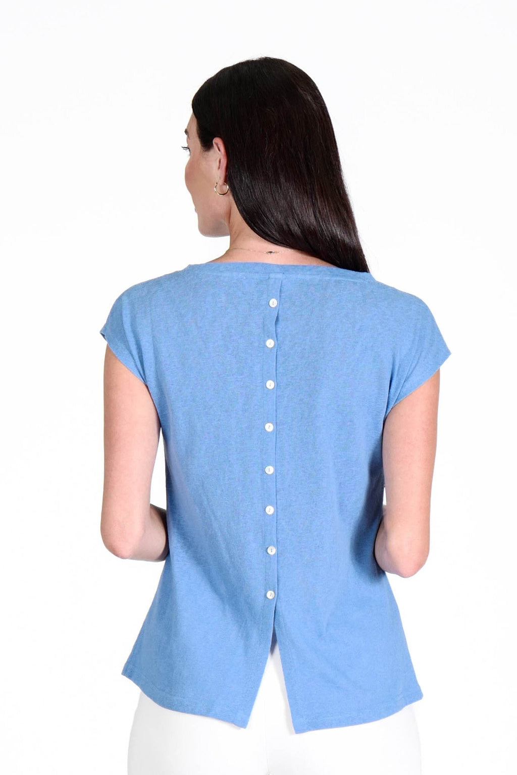 Spring Top Aegean Blue