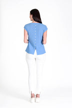 Spring Top Aegean Blue