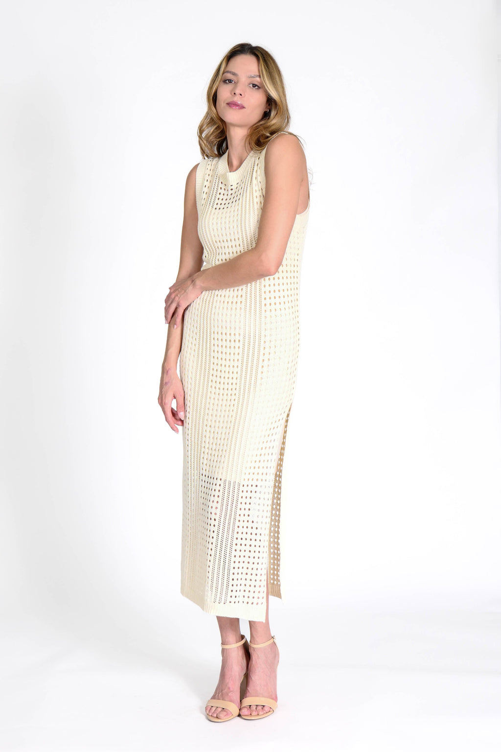 Rowan Crochet Dress White