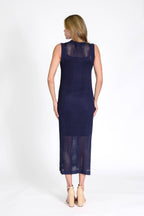Rowan Crochet Dress Navy