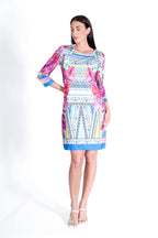 Daphne Dress Aztec Fuchsia