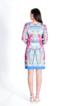 Daphne Dress Aztec Fuchsia