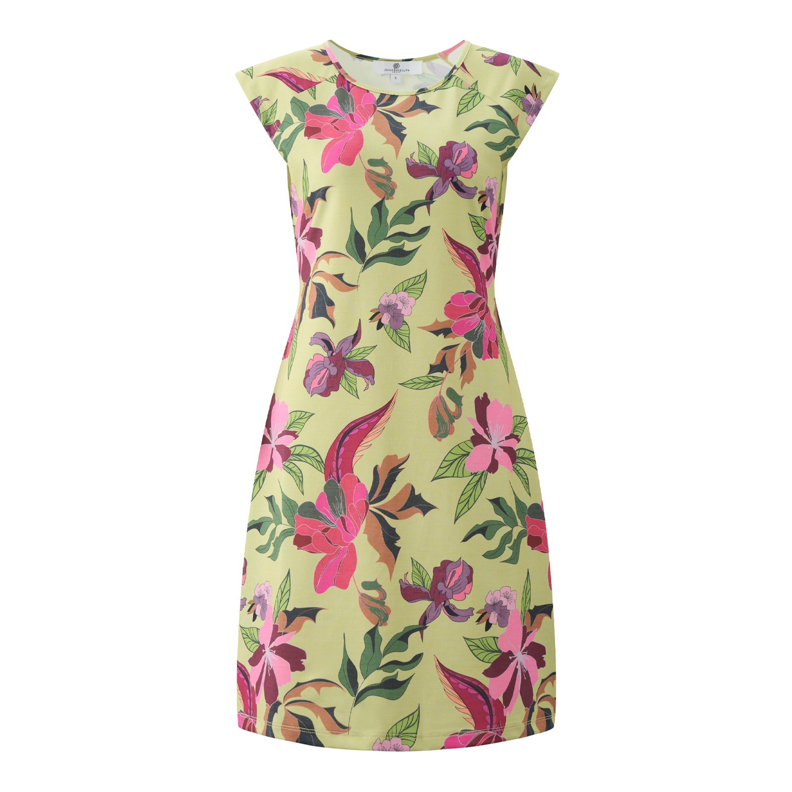 Lily Dress Pistachio Flowers